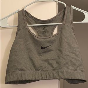 Nike grey sports bra